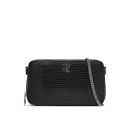 Calvin Klein Torebka Lizard Embossed Lthr Mini Wallet LV04F1071G Czarny ze sklepu MODIVO w kategorii Kopertówki - zdjęcie 184567956