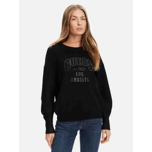 Guess Sweter W5YR26 Z26I2 Czarny Regular Fit ze sklepu MODIVO w kategorii Swetry damskie - zdjęcie 184567998