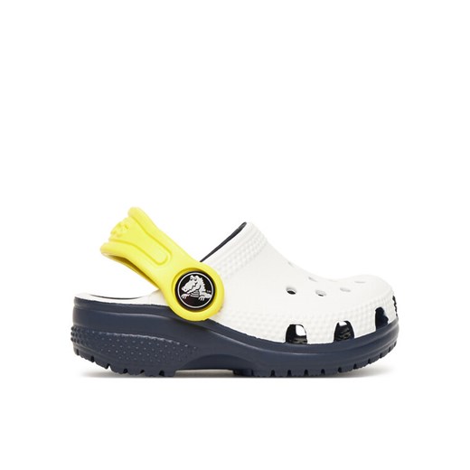 Crocs Klapki Toddler Retro Sport Classic Clog 211265 Biały ze sklepu MODIVO w kategorii Klapki dziecięce - zdjęcie 184568026