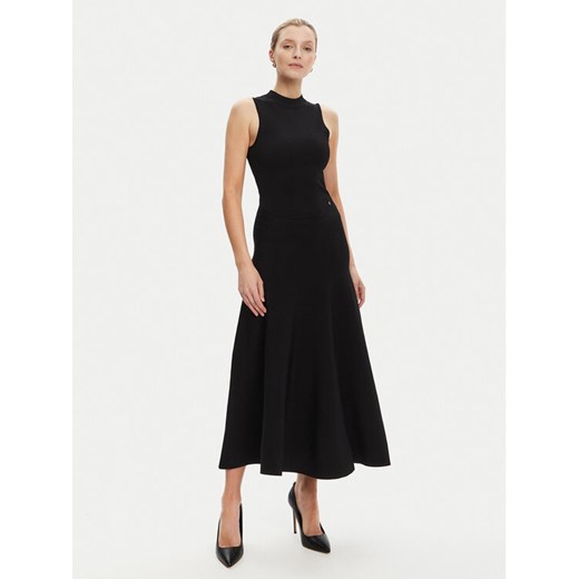 Guess Sukienka dzianinowa W5YK0S Z0241 Czarny Regular Fit ze sklepu MODIVO w kategorii Sukienki - zdjęcie 184568045