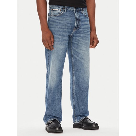 Calvin Klein Jeans Jeansy 90s LV04RC761G Niebieski Straight Fit ze sklepu MODIVO w kategorii Jeansy męskie - zdjęcie 184568077