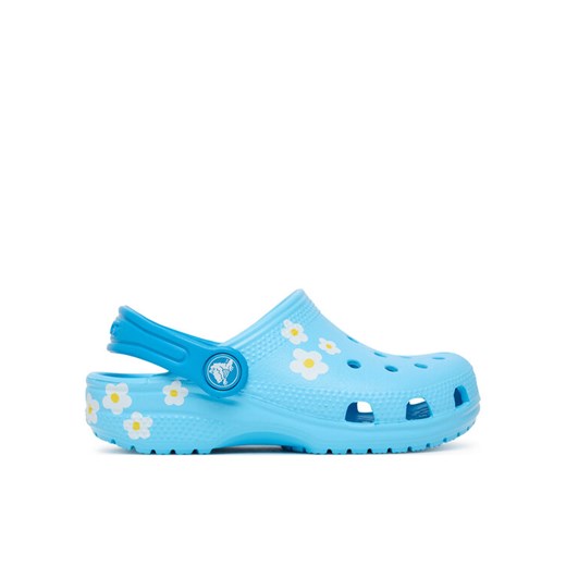 Crocs Klapki Classic Daisy Clog 211257 Niebieski ze sklepu MODIVO w kategorii Klapki dziecięce - zdjęcie 184568079