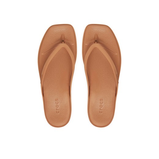 Crocs Japonki Miami Flip 211435 Brązowy ze sklepu MODIVO w kategorii Klapki damskie - zdjęcie 184568087