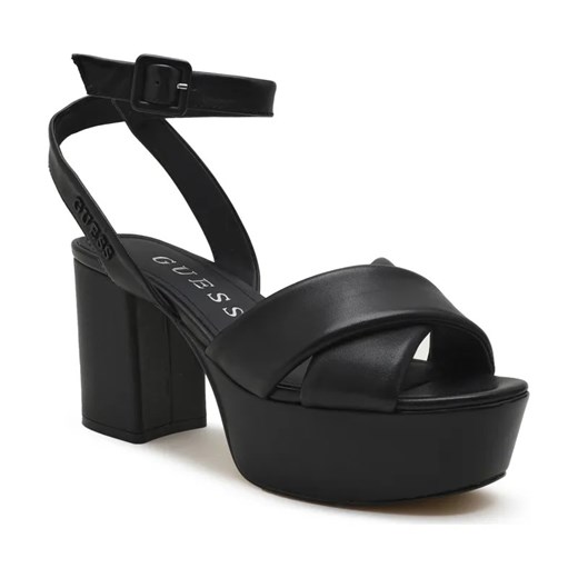 Guess Skórzane sandały na słupku ze sklepu Gomez Fashion Store w kategorii Sandały damskie - zdjęcie 184570337