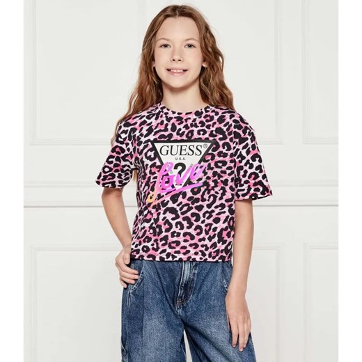 Guess T-shirt | Regular Fit ze sklepu Gomez Fashion Store w kategorii Bluzki dziewczęce - zdjęcie 184570606