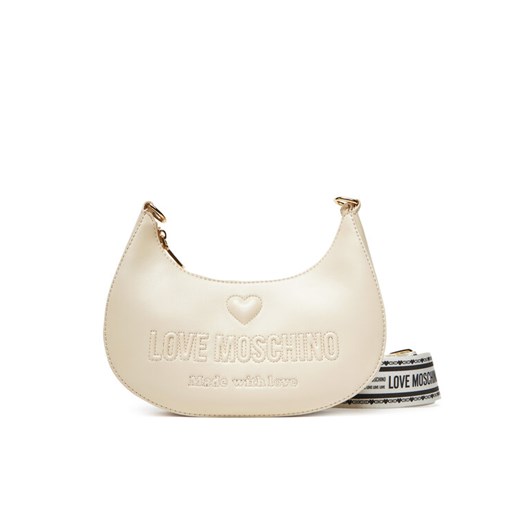 Torebka LOVE MOSCHINO JC4219PP0MKF0110 Écru ze sklepu eobuwie.pl w kategorii Listonoszki - zdjęcie 184570786
