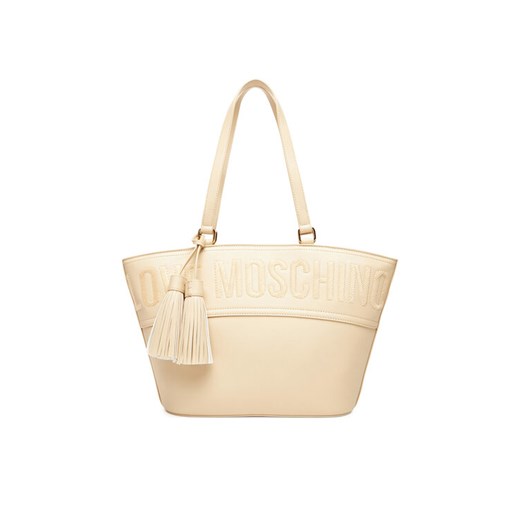 Torebka LOVE MOSCHINO JC4285PP0MKJ0104 Écru ze sklepu eobuwie.pl w kategorii Torby Shopper bag - zdjęcie 184570806