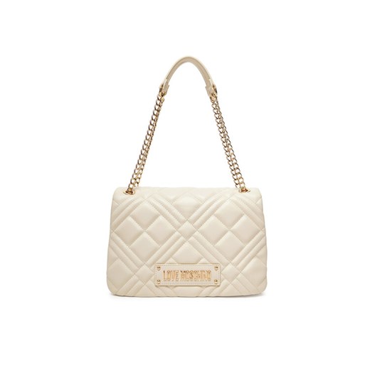 Torebka LOVE MOSCHINO JC4153PP0MLA0110 Écru ze sklepu eobuwie.pl w kategorii Kopertówki - zdjęcie 184570826