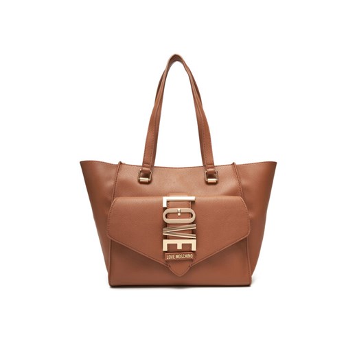 LOVE MOSCHINO Torebka JC4225PP0MKC0201 Brązowy ze sklepu MODIVO w kategorii Torby Shopper bag - zdjęcie 184571396