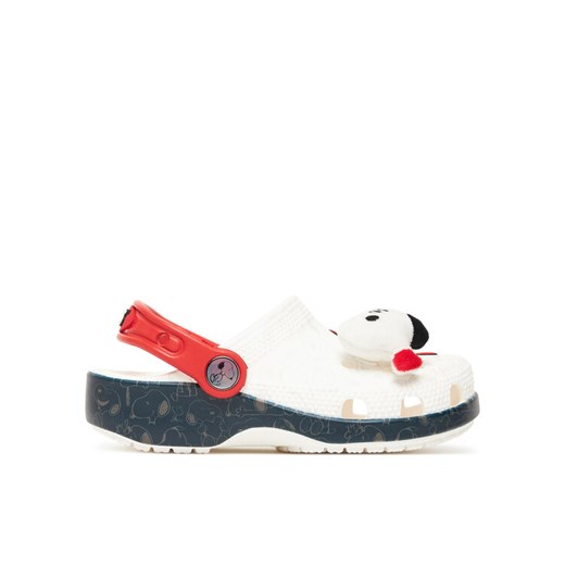 Crocs Klapki Classic Peanuts 21112 Biały ze sklepu MODIVO w kategorii Klapki dziecięce - zdjęcie 184571436