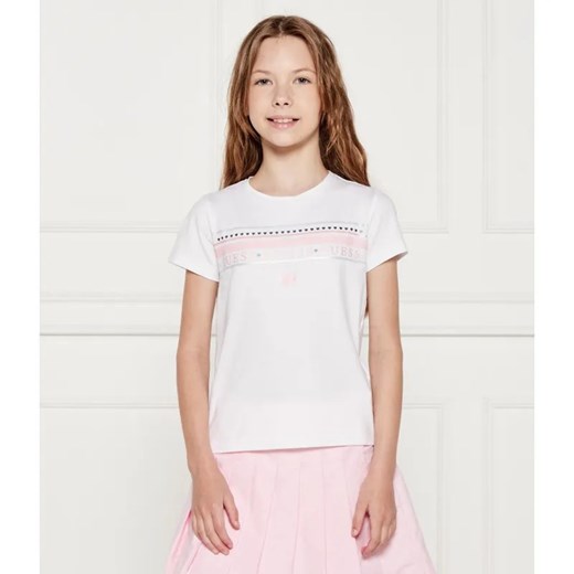 Guess T-shirt | Regular Fit ze sklepu Gomez Fashion Store w kategorii Bluzki dziewczęce - zdjęcie 184573249