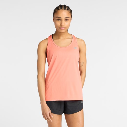 Koszulka damska New Balance WT51253FAR – pomarańczowa ze sklepu New Balance Poland w kategorii Bluzki damskie - zdjęcie 184573726