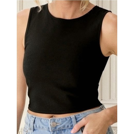 Sinsay - Crop top - czarny ze sklepu Sinsay w kategorii Bluzki damskie - zdjęcie 184574759