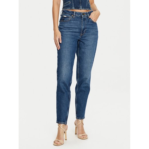Guess Jeans Jeansy W5RA0D D5M44 Granatowy Regular Fit ze sklepu MODIVO w kategorii Jeansy damskie - zdjęcie 184575297