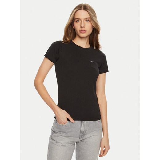 Guess Jeans T-Shirt W5RI52 J1314 Czarny Regular Fit ze sklepu MODIVO w kategorii Bluzki damskie - zdjęcie 184575318