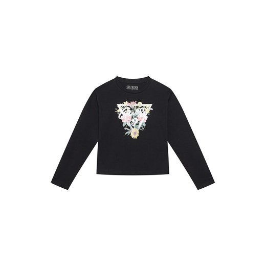 Guess Bluzka J5YI36 K6YW4 Czarny Regular Fit ze sklepu MODIVO w kategorii Bluzki dziewczęce - zdjęcie 184575378