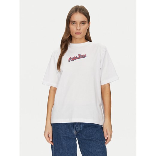 Guess Jeans T-Shirt W5GI29 K8HM0 Biały Regular Fit ze sklepu MODIVO w kategorii Bluzki damskie - zdjęcie 184575408