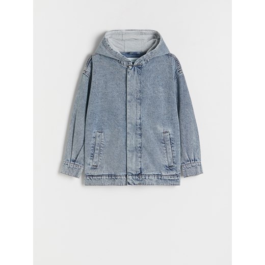 Reserved - Jeansowa kurtka oversize - niebieski ze sklepu Reserved w kategorii Kurtki chłopięce - zdjęcie 184576246