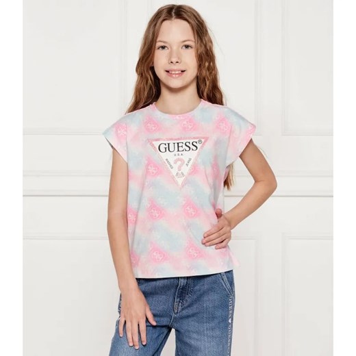 Guess T-shirt | Regular Fit ze sklepu Gomez Fashion Store w kategorii Bluzki dziewczęce - zdjęcie 184576695