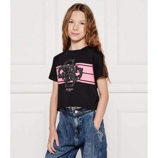 Guess T-shirt | Cropped Fit ze sklepu Gomez Fashion Store w kategorii Bluzki dziewczęce - zdjęcie 184576697