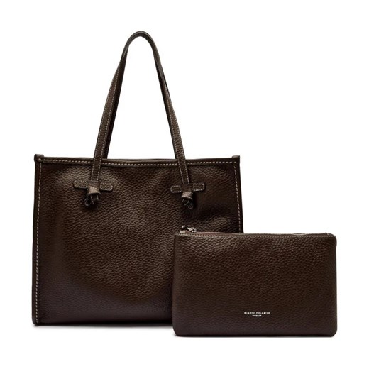 GIANNI CHIARINI Skórzana shopperka + saszetka Marcella ze sklepu Gomez Fashion Store w kategorii Torby Shopper bag - zdjęcie 184576738