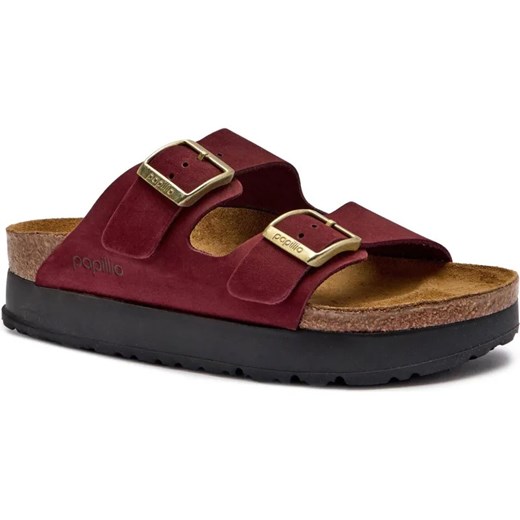 Birkenstock Skórzane klapki Arizona Birkenstock x Papillio ze sklepu Gomez Fashion Store w kategorii Klapki damskie - zdjęcie 184576768