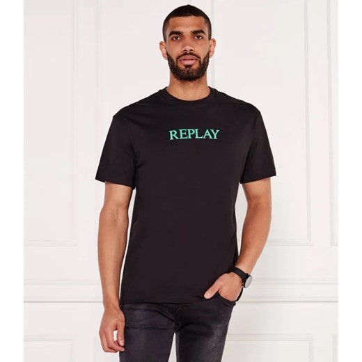 Replay T-shirt | Regular Fit ze sklepu Gomez Fashion Store w kategorii T-shirty męskie - zdjęcie 184576805