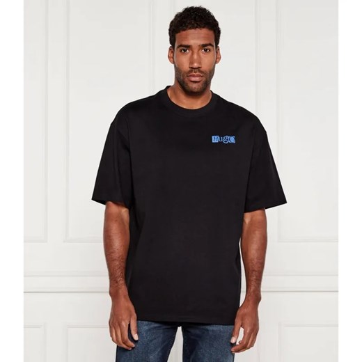 Hugo Blue T-shirt Nilte | Loose fit ze sklepu Gomez Fashion Store w kategorii T-shirty męskie - zdjęcie 184576817