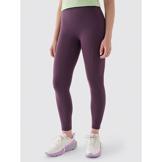 4F Legginsy sportowe w kolorze fioletowym ze sklepu Limango Polska w kategorii Spodnie damskie - zdjęcie 184577848