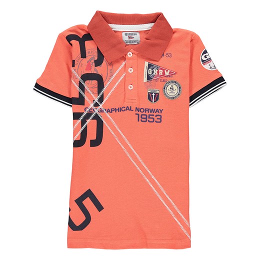 Geographical Norway Koszulka polo w kolorze koralowym ze sklepu Limango Polska w kategorii T-shirty chłopięce - zdjęcie 184577998