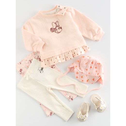 Reserved - Bawełniana bluza Minnie Mouse - pastelowy róż ze sklepu Reserved w kategorii Kaftaniki i bluzki - zdjęcie 184578069