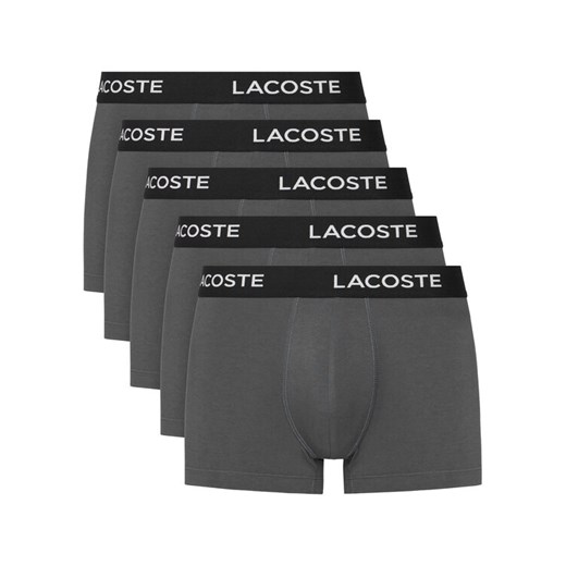 Lacoste Komplet 5 par bokserek 5H1292 Szary ze sklepu MODIVO w kategorii Majtki męskie - zdjęcie 184578889