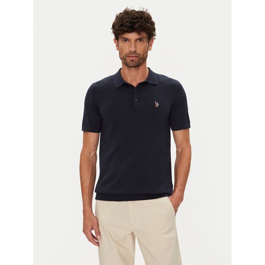 U.S. Polo Assn. Polo MUP3709 Granatowy Regular Fit ze sklepu MODIVO w kategorii T-shirty męskie - zdjęcie 184580156