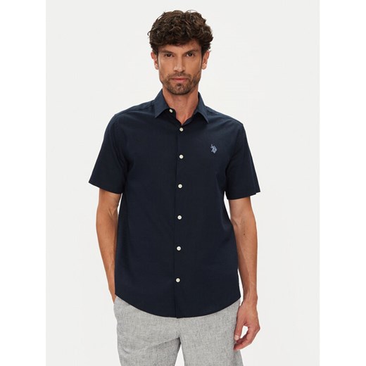 U.S. Polo Assn. Koszula MUP3254 Granatowy Regular Fit ze sklepu MODIVO w kategorii Koszule męskie - zdjęcie 184580159