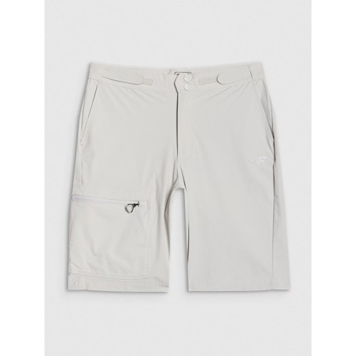 Damskie spodenki trekkingowe 4F 4FWSS25TFSHF0954 - szare ze sklepu Sportstylestory.com w kategorii Szorty - zdjęcie 184580855