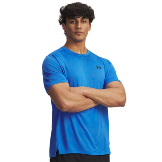 Męska koszulka treningowa Under Armour UA Tech Vent Jcqrd SS - niebieska ze sklepu Sportstylestory.com w kategorii T-shirty męskie - zdjęcie 184580919