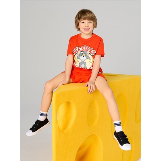 Sinsay - Koszulka Tom & Jerry Core - czerwony ze sklepu Sinsay w kategorii T-shirty chłopięce - zdjęcie 184581067