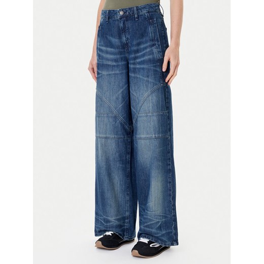 Guess Jeansy W5YA2F D5R0D Niebieski Baggy Fit ze sklepu MODIVO w kategorii Jeansy damskie - zdjęcie 184582009