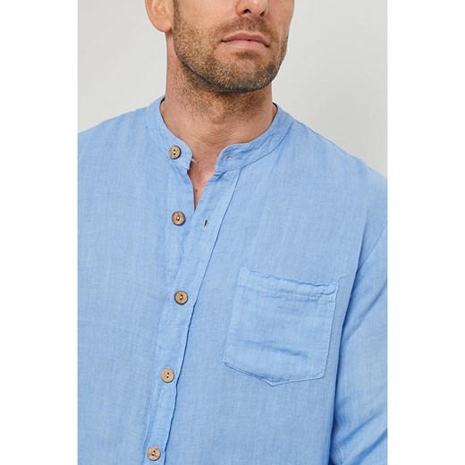 Rodier Lin Lniana koszula w kolorze błękitnym Rodier Lin L/XL okazyjna cena Limango Polska