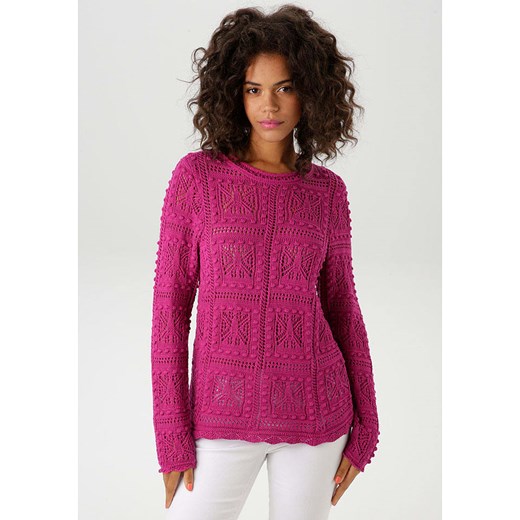 Aniston Sweter w kolorze różowym ze sklepu Limango Polska w kategorii Swetry damskie - zdjęcie 184583055