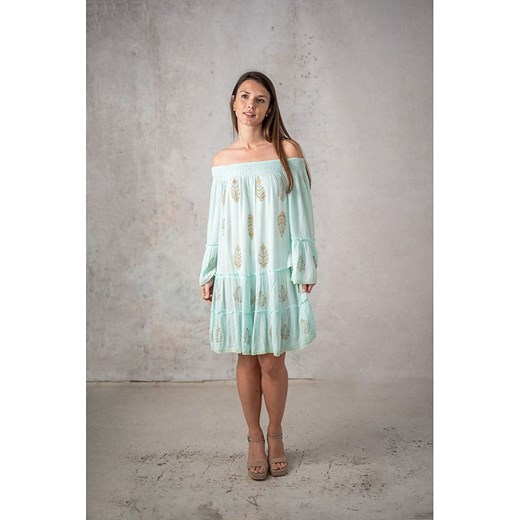 Lula Natura Sukienka w kolorze błękitnym Lula Natura onesize wyprzedaż Limango Polska