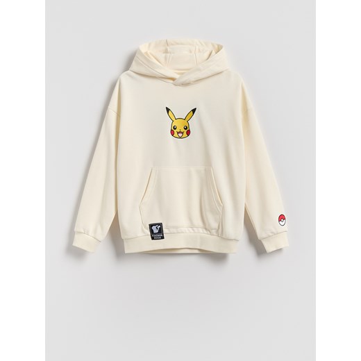 Reserved - Bluza Pokémon - złamana biel ze sklepu Reserved w kategorii Bluzy chłopięce - zdjęcie 184584445