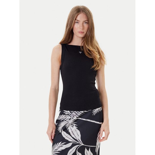 Guess Top W5RP16 KCNH2 Czarny Regular Fit ze sklepu MODIVO w kategorii Bluzki damskie - zdjęcie 184584857