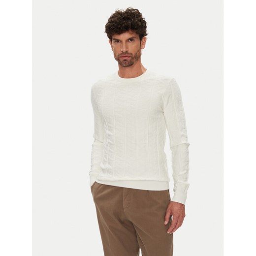 Guess Sweter M5YR07 Z3FC2 Biały Regular Fit ze sklepu MODIVO w kategorii Swetry męskie - zdjęcie 184584865