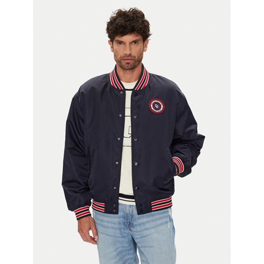 Guess Jeans Kurtka bomber M5YL15 WHAA2 Granatowy Regular Fit ze sklepu MODIVO w kategorii Kurtki męskie - zdjęcie 184584875