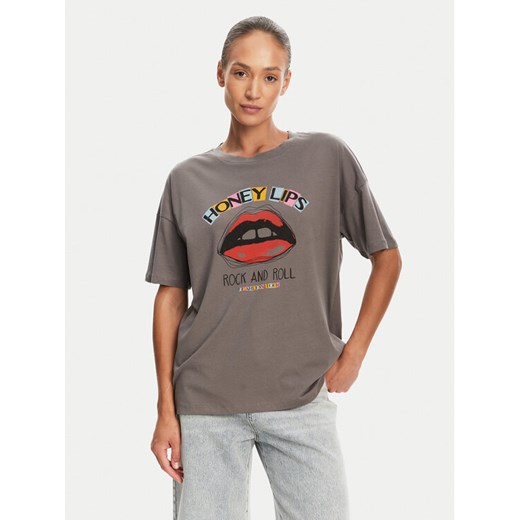 Noisy May T-Shirt Ida 27034417 Szary Relaxed Fit ze sklepu MODIVO w kategorii Bluzki damskie - zdjęcie 184584886