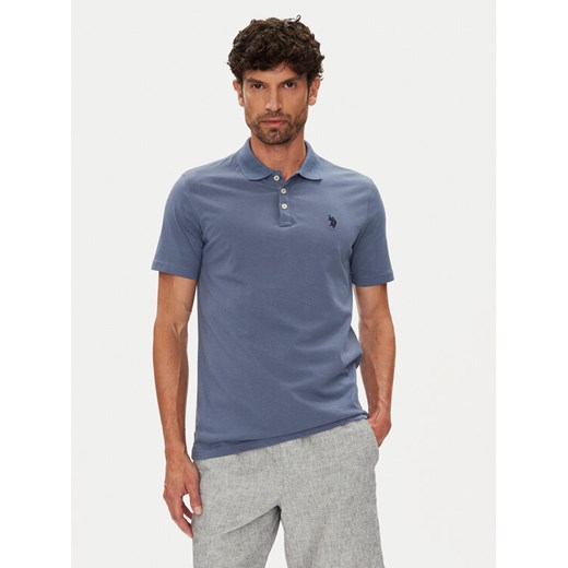 U.S. Polo Assn. Polo MUP3780 Niebieski Regular Fit ze sklepu MODIVO w kategorii T-shirty męskie - zdjęcie 184584898