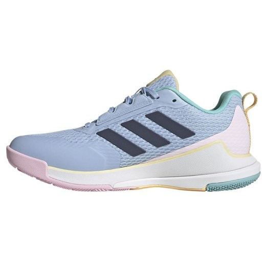 Buty do siatkówki adidas Novaflight 2 W JQ3601 niebieskie ze sklepu ButyModne.pl w kategorii Buty sportowe damskie - zdjęcie 184585125
