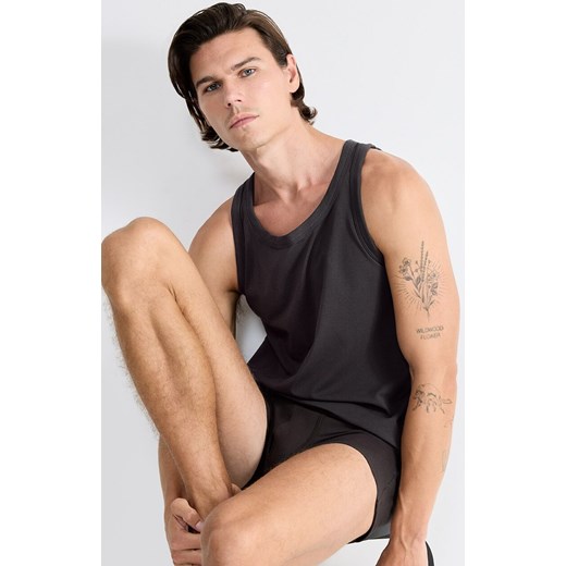 Sloggi tank top męski SLG 10222292-3828, Kolor ciemnoszary, Rozmiar L, Sloggi ze sklepu Primodo w kategorii Podkoszulki męskie - zdjęcie 184585649