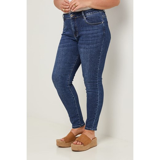 Curvy Lady Dżinsy - Slim fit - w kolorze niebieskim Curvy Lady 38 okazyjna cena Limango Polska